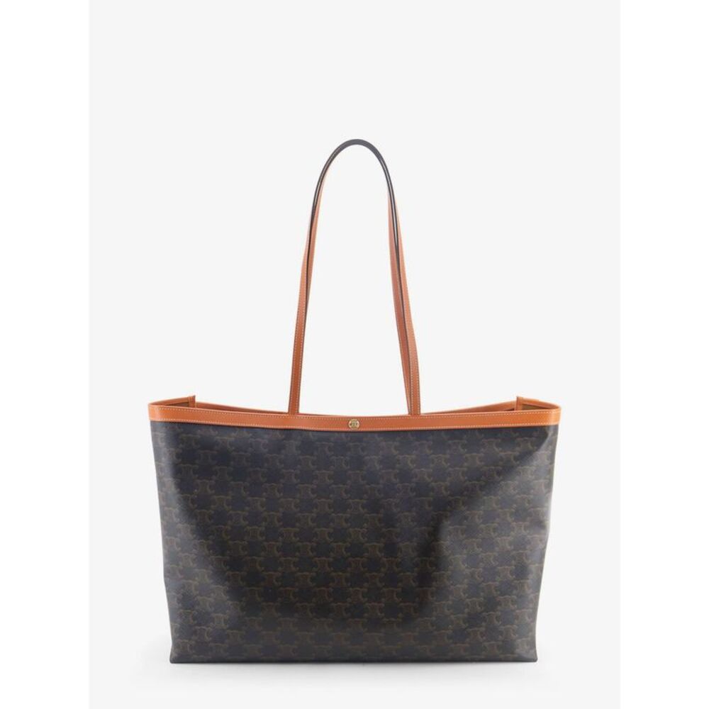 Celine Women Medium Cabas Triomphe Canvas Shoulder Bag